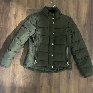 Topshop hunter green coat